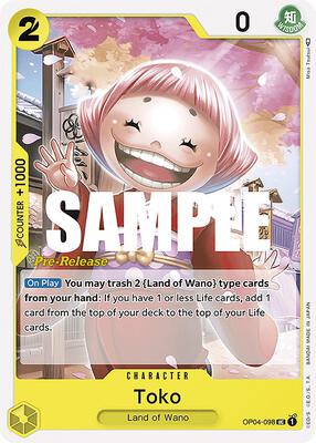 Toko card from Kingdoms of Intrigue Pre-Release Cards