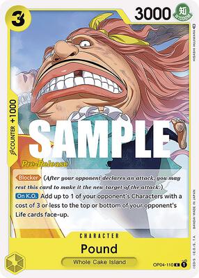 Pound card from Kingdoms of Intrigue Pre-Release Cards
