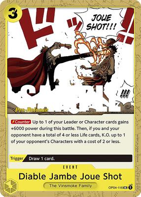 Diable Jambe Joue Shot card from Kingdoms of Intrigue Pre-Release Cards