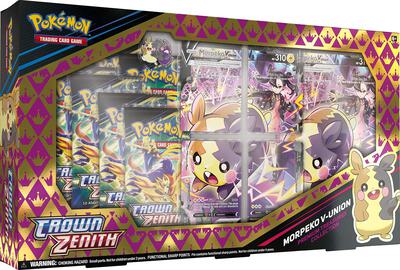 Morpeko V-UNION Premium Treasures Collection card from SWSH: Crown Zenith