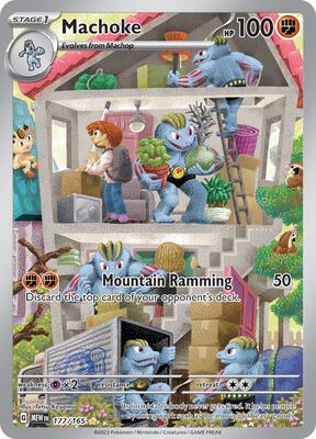 Machoke - 177/165 card from SV: Scarlet & Violet 151