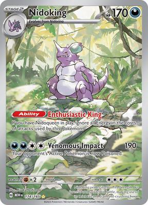 Nidoking - 174/165 card from SV: Scarlet & Violet 151