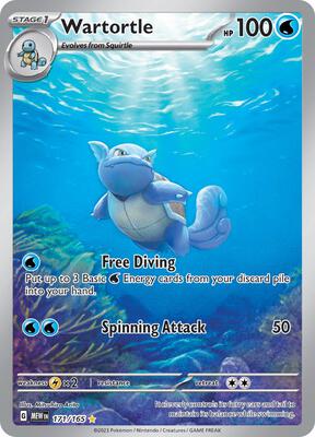 Wartortle - 171/165 card from SV: Scarlet & Violet 151