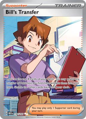 Bill's Transfer - 194/165 card from SV: Scarlet & Violet 151