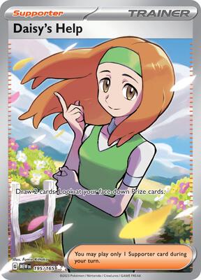 Daisy's Help - 195/165 card from SV: Scarlet & Violet 151
