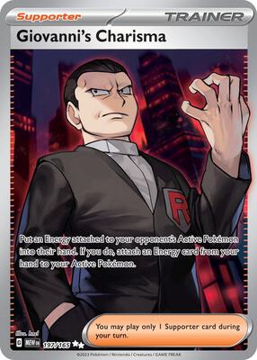 Giovanni's Charisma - 197/165 card from SV: Scarlet & Violet 151