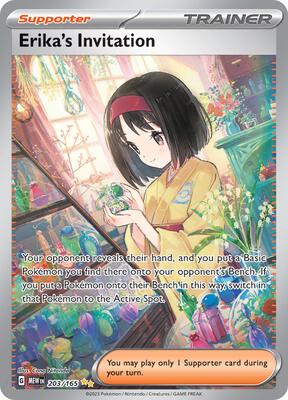 Erika's Invitation - 203/165 card from SV: Scarlet & Violet 151