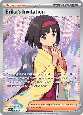 Erika's Invitation - 196/165 card from SV: Scarlet & Violet 151