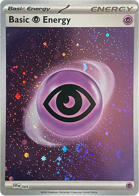 Basic Psychic Energy (Cosmos Holo) card from SVE: Scarlet & Violet Energies
