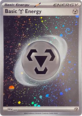 Basic Metal Energy (Cosmos Holo) card from SVE: Scarlet & Violet Energies