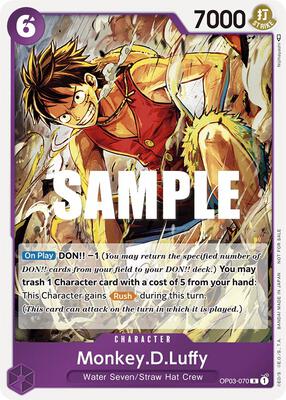 Monkey.D.Luffy (Dash Pack) card from Kingdoms of Intrigue