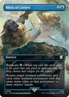 Mists of Lorien (Borderless) card from Commander: The Lord of the Rings: Tales of Middle-earth