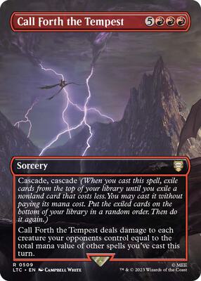 Call Forth the Tempest (Borderless) card from Commander: The Lord of the Rings: Tales of Middle-earth