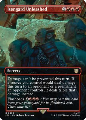 Isengard Unleashed (Borderless) card from Commander: The Lord of the Rings: Tales of Middle-earth