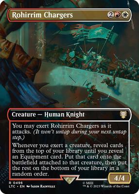 Rohirrim Chargers (Borderless) card from Commander: The Lord of the Rings: Tales of Middle-earth