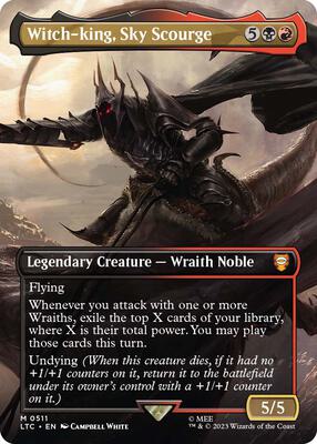 Witch-king, Sky Scourge (Borderless) card from Commander: The Lord of the Rings: Tales of Middle-earth