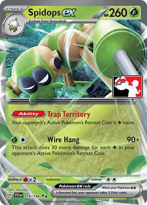 Spidops ex - 019/198 card from Prize Pack Series Cards