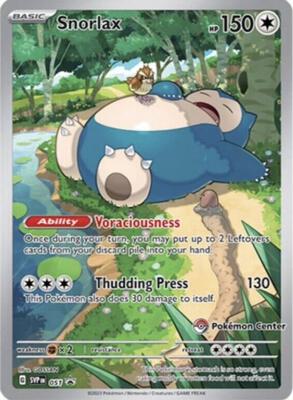 Snorlax - 051 (Pokemon Center Exclusive) card from SV: Scarlet & Violet Promo Cards