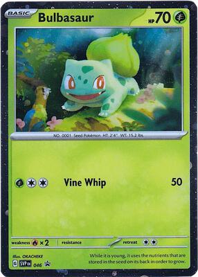 Bulbasaur - 046 (Cosmos Holo) card from SV: Scarlet & Violet Promo Cards