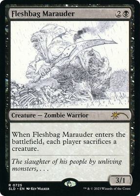 Fleshbag Marauder (00725) (Sketch Showcase) card from Secret Lair Drop Series