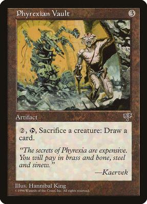 Phyrexian Vault card from Mirage