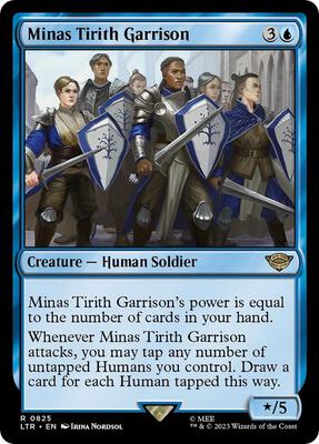 Minas Tirith Garrison card from Universes Beyond: The Lord of the Rings: Tales of Middle-earth