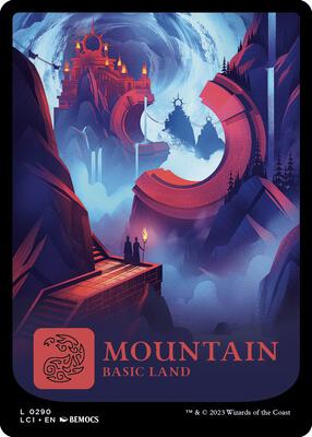 Mountain (0290) card from The Lost Caverns of Ixalan