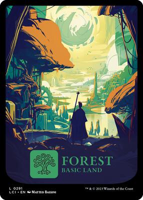 Forest (0291) card from The Lost Caverns of Ixalan