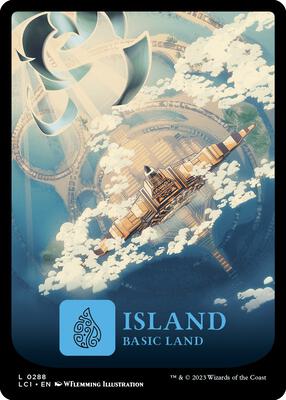 Island (0288) card from The Lost Caverns of Ixalan