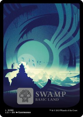 Swamp (0289) card from The Lost Caverns of Ixalan