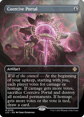 Coercive Portal (Borderless) card from Commander: The Lost Caverns of Ixalan