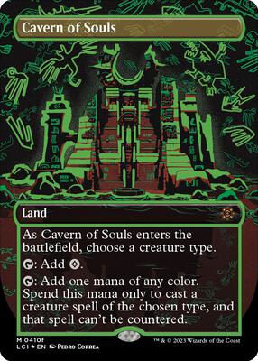 Cavern of Souls (0410f) (Borderless) card from The Lost Caverns of Ixalan