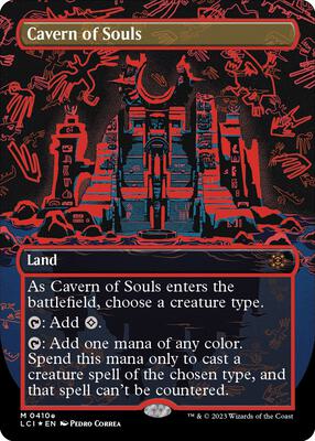 Cavern of Souls (0410e) (Borderless) card from The Lost Caverns of Ixalan