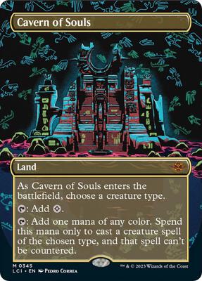 Cavern of Souls (0345) (Borderless) card from The Lost Caverns of Ixalan