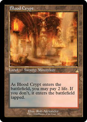 Blood Crypt (Retro Frame) card from Ravnica Remastered
