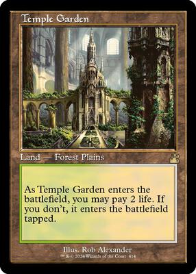Temple Garden (Retro Frame) card from Ravnica Remastered