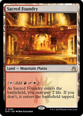 Sacred Foundry card from Ravnica Remastered