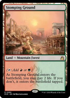 Stomping Ground card from Ravnica Remastered