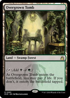 Overgrown Tomb card from Ravnica Remastered