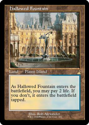 Hallowed Fountain (Retro Frame) card from Ravnica Remastered