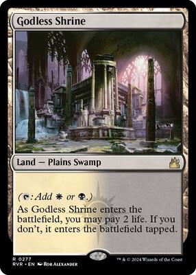 Godless Shrine card from Ravnica Remastered