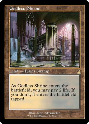 Godless Shrine (Retro Frame) card from Ravnica Remastered