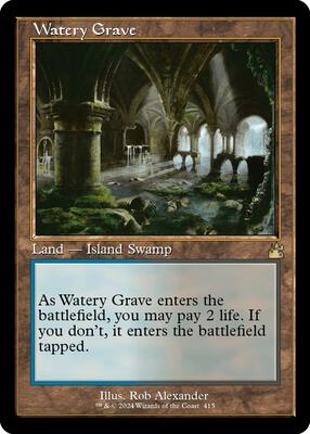 Watery Grave (Retro Frame) card from Ravnica Remastered