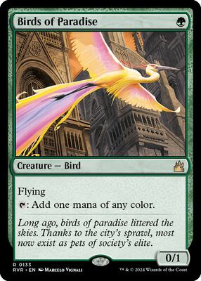 Birds of Paradise card from Ravnica Remastered