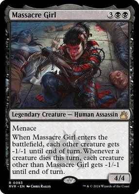 Massacre Girl card from Ravnica Remastered