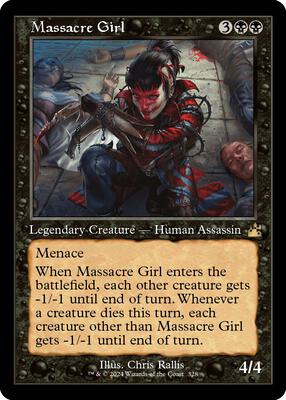 Massacre Girl (Retro Frame) card from Ravnica Remastered
