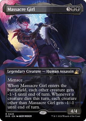 Massacre Girl (Anime Borderless) card from Ravnica Remastered