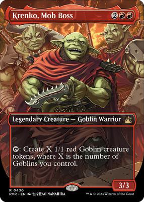 Krenko, Mob Boss (Anime Borderless) card from Ravnica Remastered