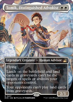Tomik, Distinguished Advokist (Anime Borderless) card from Ravnica Remastered