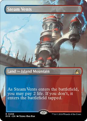 Steam Vents (Borderless) card from Ravnica Remastered